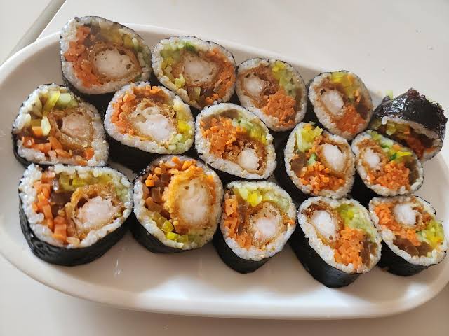 Kimbap Prawn + Rice at Hoa Phuong Do