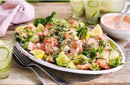 Prawns Mayo Salad at Hoa Phuong Do